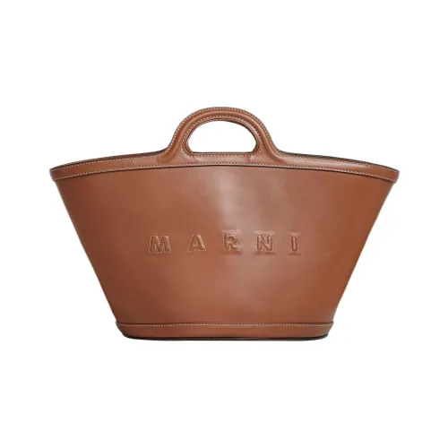 MARNI TROPICALIA Сумка через плечо из коровьей кожи маленькая сумка женская коричневая