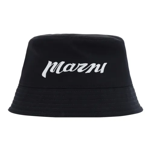 Шляпы ведра MARNI Cotton Черные Мужские