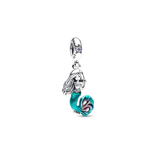Pandora, стерлинговое серебро 925 пробы, синтетический кубический цирконий, эмаль, ювелирные аксессуары, женские