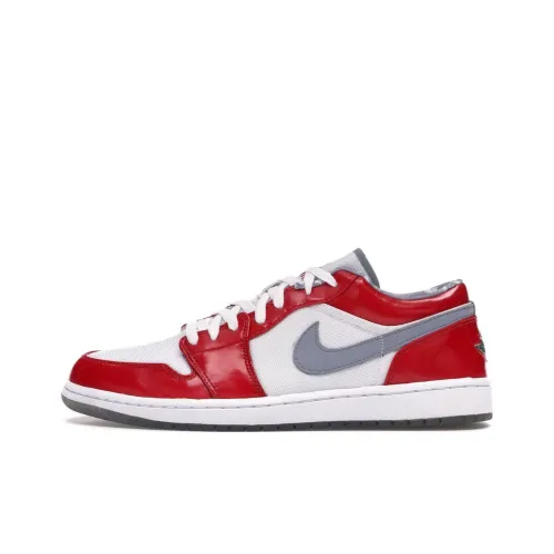 Jordan Air Jordan 1 Retro Low 'SOUTH SIDE' Амортизация Низкий Топ Винтажные Баскетбольные Кроссовки Мужские Красный Белый