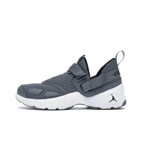 Джордан Trunner LX Амортизаторы Slip-resistant и устойчивые к истиранию Низкий топ Кроссовки для тренировок Мужские Серые