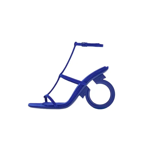 FERRAGAMO Elina One Ремешок Сандалии 10,5 см Женские Синие
