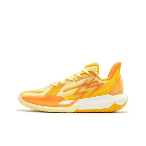 361° Big3 4,0 QUICK Устойчивый к истиранию Дышащий Легкий Отскок Низкий Топ Баскетбольные кроссовки Мужской Ледяной Песочный Желтый
