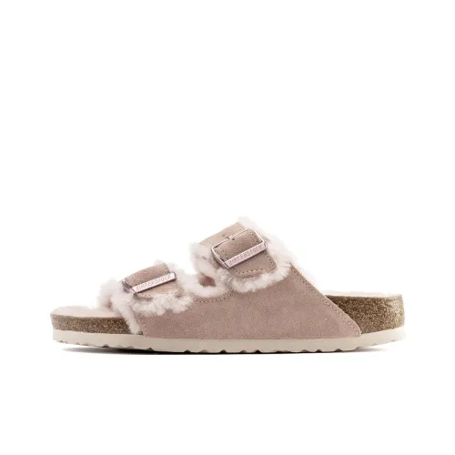 Birkenstock Arizona Shearling Стильные Сандалии Женские Розовые