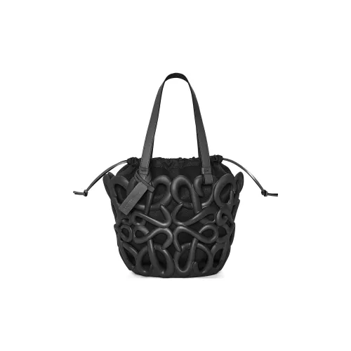LOEWE Basket Легкий Пена Резиновый Сумка Женские Черный