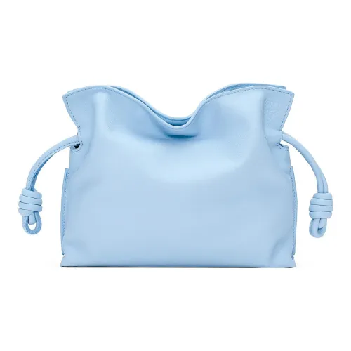 LOEWE Nappa Коровья кожа Одно плечо Через плечо Клатч Мини Женский Серый Синий