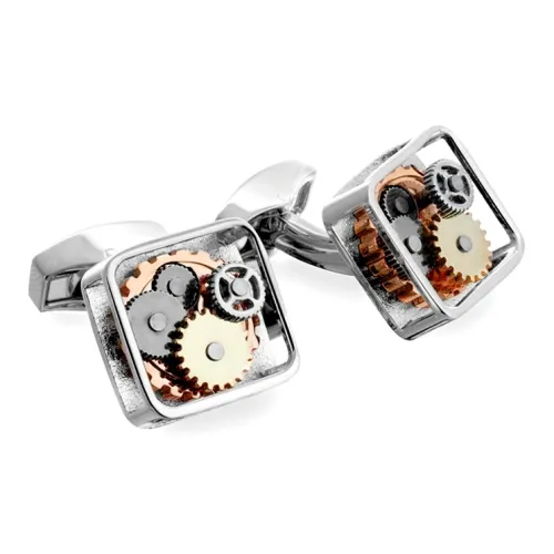 TATEOSSIAN Rhodium-покрытые, из углеродного волокна, с эмалированными запонками, мужские