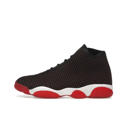 Jordan Horizon Темно-красный амортизирующие противоскользящие устойчивые к истиранию высокий топ винтажные баскетбольные кроссовки мужские черные