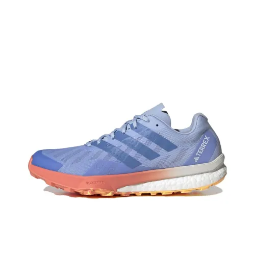 Adidas ULT Ultra Trail Противоскользящий Устойчивый к истиранию Низкий Топ Беговые кроссовки Унисекс Синий Оранжевый