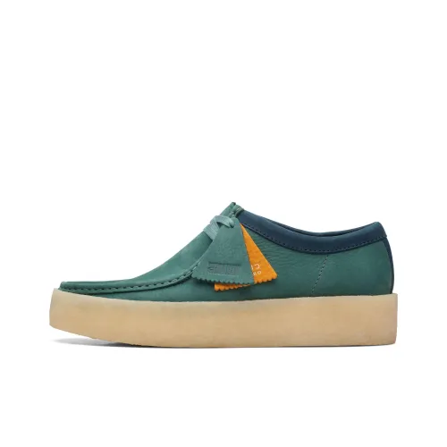 Clarks Мужская повседневная обувь, низкий топ, зеленый, мужской