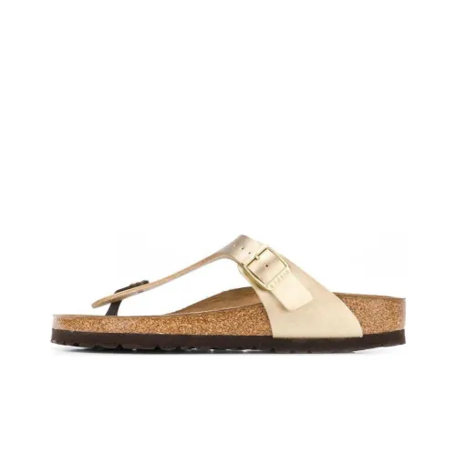 Birkenstock Стильные Сандалии Женские Золотые Узкая Версия