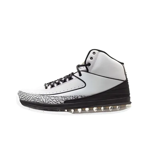 Jordan Air Джордан 2,0 Амортизаторы Slip-resistant Abrasion-resistant High Top Винтажные баскетбольные кроссовки Мужские Белые