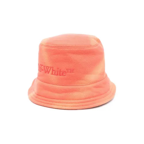 Off Белый Cotton Bucket Hats Кораллово-красный Женские