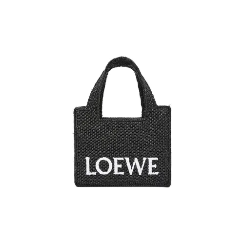 LOEWE Рафия Волокно Тот Сумка Сумка для покупок Сумка через плечо Сумка мини Женская Черная