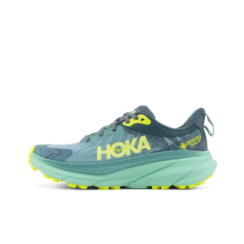 HOKA ONE ONE Challenger ATR 7 Амортизаторы Slip-resistant Abrasion-resistant Низкий топ Беговые кроссовки Женские Зеленый