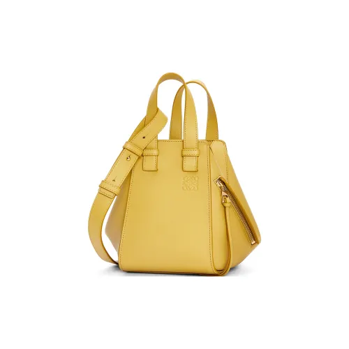 LOEWE Hammock Коровья кожа Сумка через плечо Сумка Женская Яркая Охра