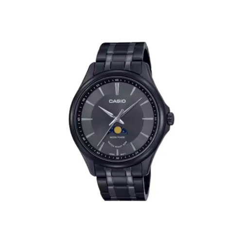 CASIO Кварцевый механизм ремешок из нержавеющей стали часы 48,4*42,5*9,6 мм мужские часы черный циферблат модель MTP M100B 1A