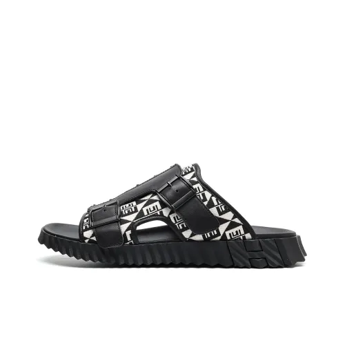 TRUMPPIPE Стильные сандалии мужские черно-белые