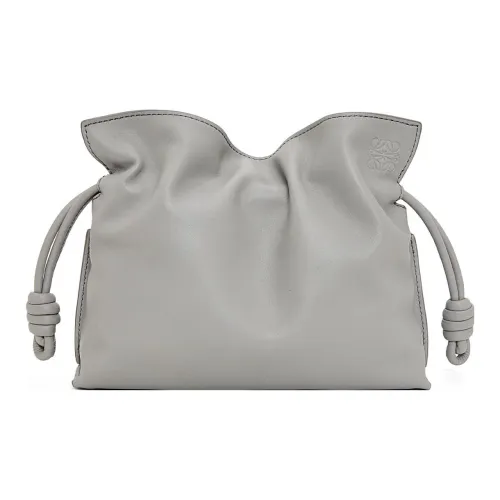 LOEWE Nappa Коровья кожа Одно плечо Через плечо Клатч Мини Женский Жемчужно-серый