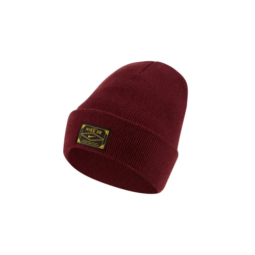 NIKE Шапки-бини Красный Унисекс