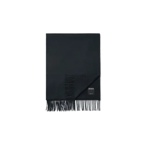 Ermenegildo Zegna Кашемировые вязаные шарфы Мужской черный