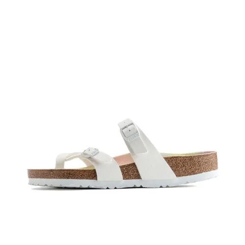 Birkenstock Стильный Сандалии Женские Белые Узкая версия