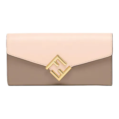 FENDI Кожа Кошелек Женские Розовый Серый