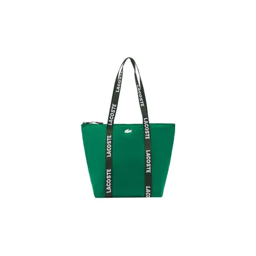LACOSTE Ткань Тоут Сумка Сумка для покупок Сумка Сумка через плечо Стандартная Женская Зеленая