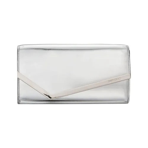Jimmy Choo Кожа Одно плечо Через плечо Клатч Мини Women's Silver