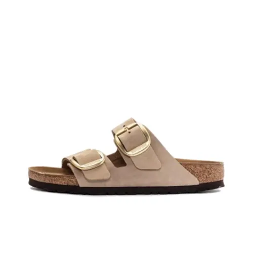 Birkenstock Arizona Big Buckle EVA Slip-on устойчивые слипоны женские бежевый узкий для узкой стопы