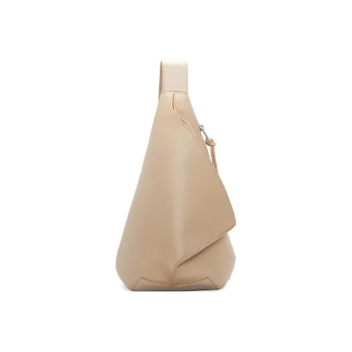 LOEWE Anton Sling Телячья кожа Сумка через плечо Sling Сумка Мужская Песочного цвета