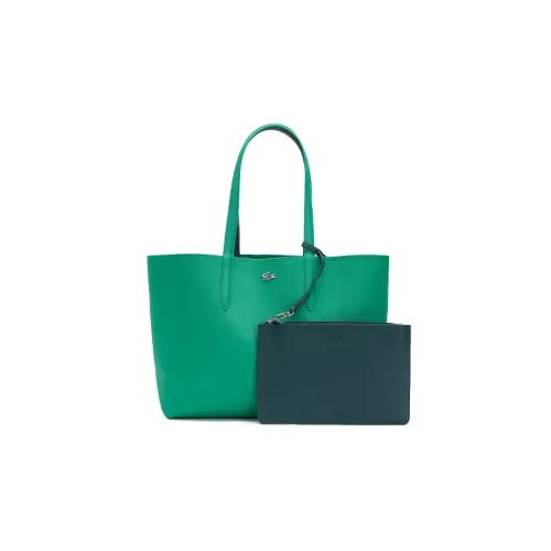LACOSTE PVC Тоут Сумка Сумка для покупок Сумка Сумка через плечо Женская Зеленая