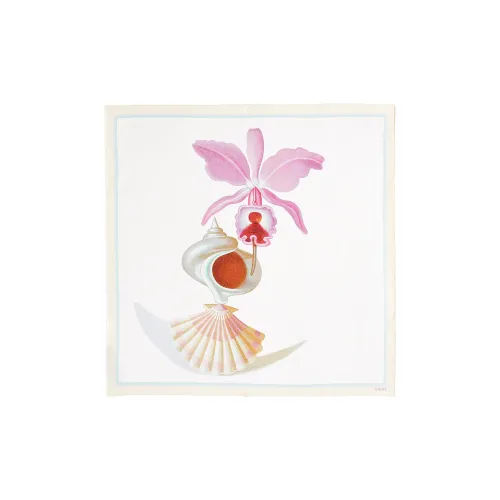 LOEWE Шелковые шарфы Женские Многоцветные