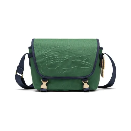 LACOSTE Полиамидная сумка-сумка маленькая унисекс зеленая