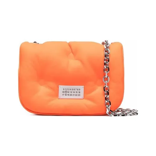 Maison Margiela Glam Slam Овчина Сумка через плечо Сумка на плечо Женская Оранжевая