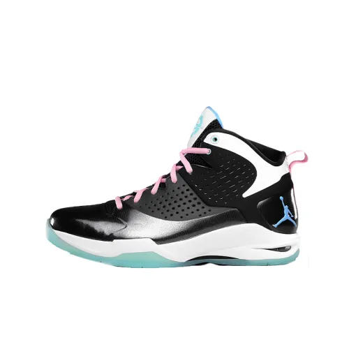 Jordan Fly Wade 'Южный пляж' Амортизация Износостойкие Высокие Баскетбольные Кроссовки Унисекс Черный Белый