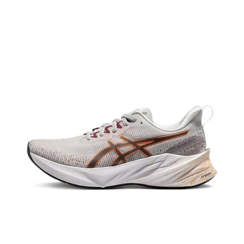 Asics Novablast 3 Амортизация Устойчивость к истиранию Дышащий Низкий Топ Повседневные Беговые кроссовки Мужские Серый Черный