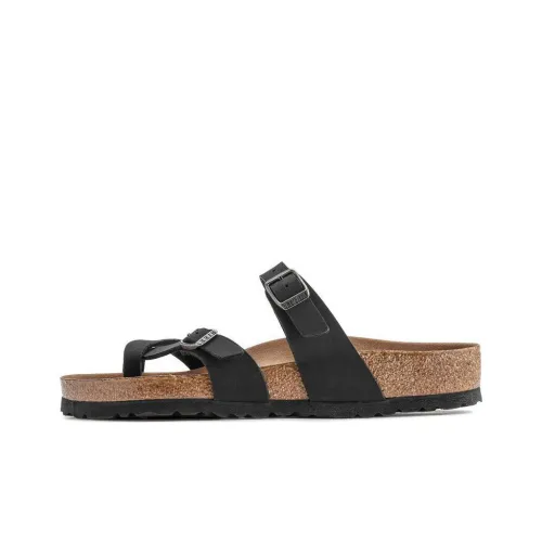 Birkenstock Стильные Сандалии Унисекс Черные Narrow Fit