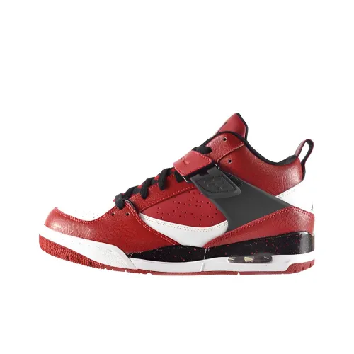 Jordan Flight 45 'Fitness Red White' Амортизация MID Топ Винтажные баскетбольные кроссовки Мужской Красный Черный