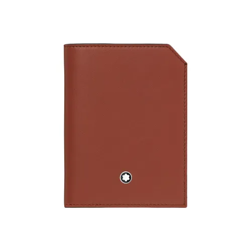 MONTBLANC Телячья кожа Кошелек Мини Мужской Ромб Красный