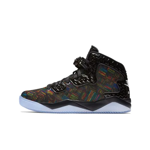 Джордан Spike Forty 'Черный Месяц Истории' 2016 Амортизация Высокий Топ Винтажные Баскетбольные Кроссовки Мужские Черные