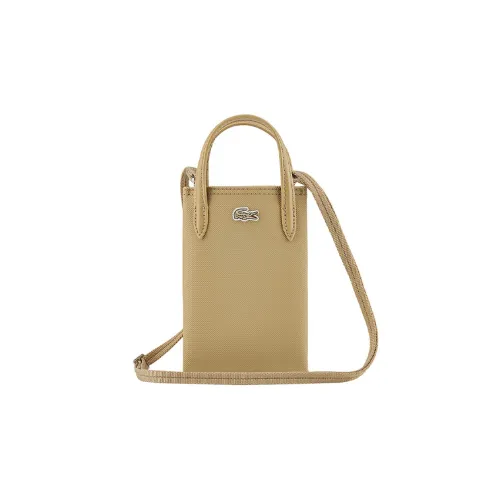 LACOSTE Чехол для телефона из ПВХ Сумка Сумка через плечо Сумка через плечо Маленькая Женская Земляной желтый