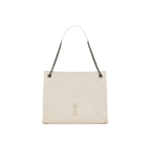 SAINT LAURENT Niki Коровья кожа Сумка на плечо Средний Женские Винтажный белый