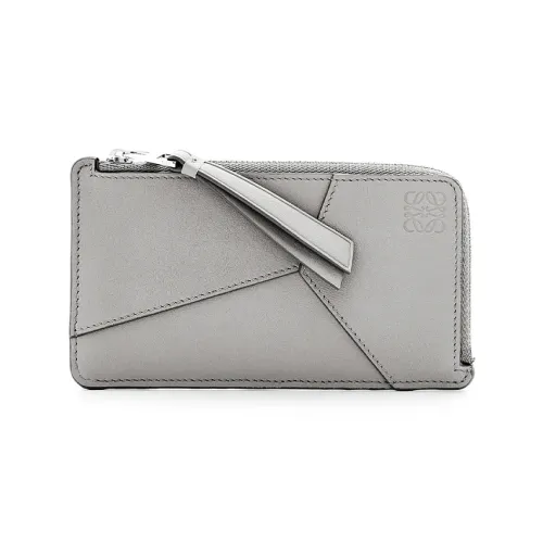 LOEWE Пазл Коровья кожа Картхолдер Женские Асфальтовый серый