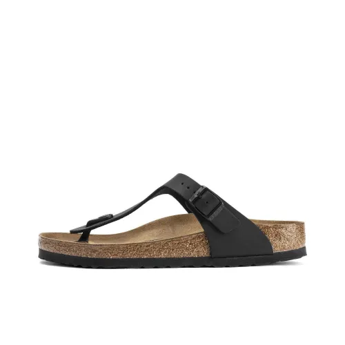 Birkenstock Gizeh Stylish Sandals Unisex Black Биркенсток Gizeh Стильные Сандалии Унисекс Черный