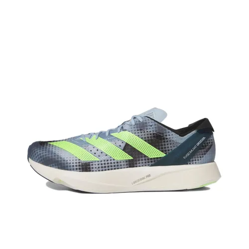 Adidas Adizero Takumi Sen 9 Slip-Resistant Low Top Carbon Plate Marathon Беговые кроссовки Унисекс Синий Желтый