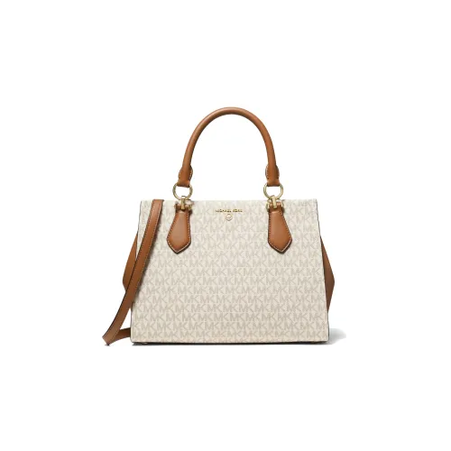 MICHAEL KORS Marilyn Кожа Сумка Сумка через плечо Сумка через плечо Средняя Женская Белая Коричневая