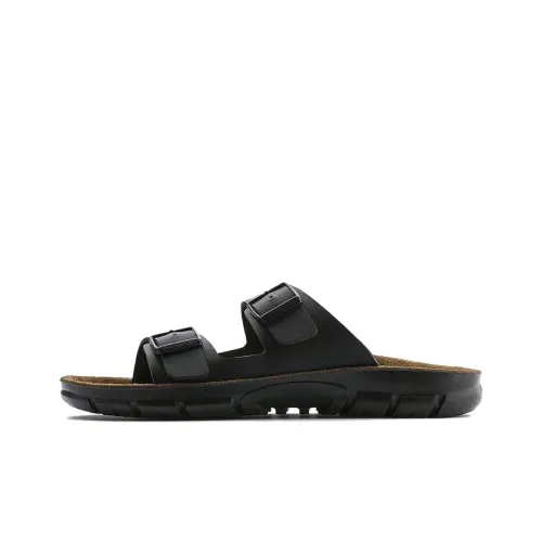 Birkenstock Стильные Сандалии Унисекс Черные Narrow Fit