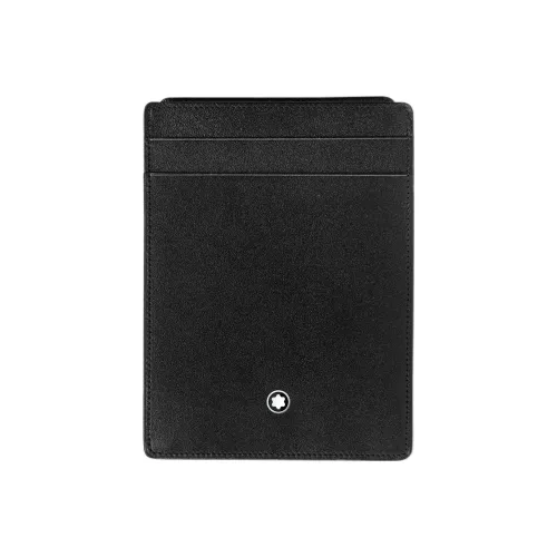 MONTBLANC Meisterstuck Full Коровья кожа Зернистая текстура Держатель для карт Мужской Черный