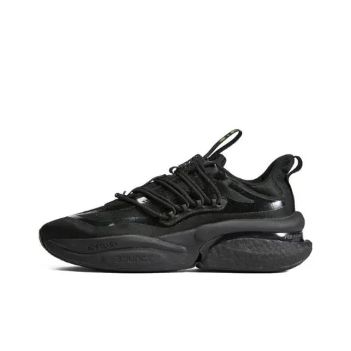 adidas Alphaboost V1 Амортизация Устойчивый к истиранию Дышащие Низкие Беговые кроссовки Мужские Черные